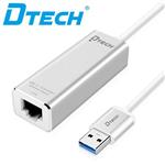 Dtech DT-6550 USB 3.0 TO 1Gbps Ethernet Network adapter With 20cm Cable