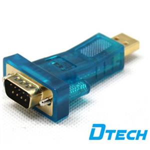 تبدیل USB به RS232  با چیپ FTDI دیتک Dtech DT-5010 Dtech DT-5010 USB 2.0 to RS232 Adapter With FTDI Chip