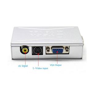 مبدل AV به VGA دی تک مدل دی تی 7003 DTECH DT-7003 VGA to AV/S-Video/VGA Video Converter