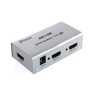 اسپلیتر HDMI 4K دو پورت Dtech DT-7142 DTECH DT-7142 4K 1 TO 2 HDMI SPLITTER