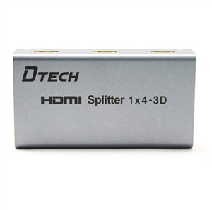 اسپلیتر HDMI 4K چهار پورت Dtech DT-7144 DTECH DT-7144 4K 1 TO 4 HDMI SPLITTER