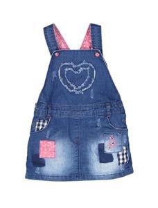 پیراهن جین بدون استین نوزادی Baby Denim Sleeveless Dress 