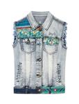 جلیقه جین کوتاه زنانه Women Short Denim Vest