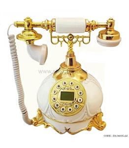 تلفن سلطنتی دکوری طلایی سری 0601 