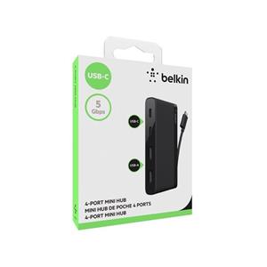 هاب USB-C چهار پورت بلکین مدل F4U090 Belkin Four Port Hub 