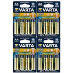 Varta LongLife Alkaline LR6 AA Battery Pack of 16
