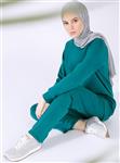 ست لباس گرمکن زنانه سبز ساده   Everyday Basic 372908