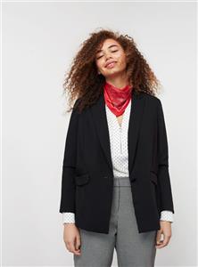 buyuk beden ceket زنانه مشکی     Violeta By Mango 378600
