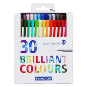 روان نویس استدلر مدل Triplus Brilliant Colours 30 Color Staedtler Rollerball Pen 