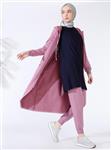 tunik زنانه سورمه ای آستین دار ساده   Everyday Basic 373999