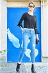 jeans زنانه آبی  نگین دار جین   Olgun Orkun 3976178C111523174243