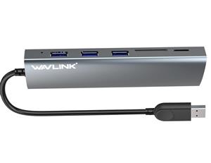 هاب USB 3.0 چهار پورت ویولینک مدل WL-UH3047R هاب USB 3.0 سه پورت ویولینک مدل WL-UH3047R همراه با اسلات رم SD و Micro SD