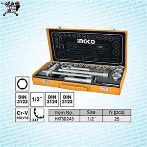 جعبه بکس 24 پارچه 1.2 اینچ اینکو INGCO BOX 1.2 INCH HKTS0243 