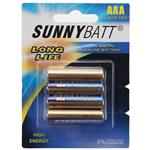 Sunny Batt Alkaline Long Life AAA Battery Pack of 4