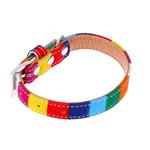 قلاده سگ سری Canvas Collars مدل Colorful Rainbow-S