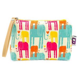 کیف لوازم آرایشی هیدورا طرح فیل های رنگی 