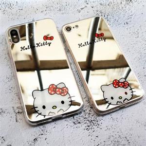 قاب ژله ای آینه ای اپل  iphone 7  Hello Kitty mirror case for iphone 7