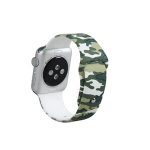 بند سیلیکونی مدلArmy مناسب برای اپل واچ 38 میلی متری Army Model Silicone Band Suitable for Apple  Watch 38mm