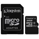 Kingston UHS-I U1 Class 10 80MBps microSDHC With Adapter - 32GB