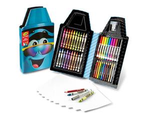 کیت نقاشی CRAYOLA مدل 6898CR TIP ART CASE TURQUOISE BLUE 