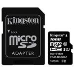 Kingston UHS-I U1 Class 10 80MBps microSDHC With Adapter - 16GB