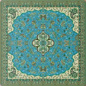 رومیزی مربع ترمه طرح شاه عباسی کد 814