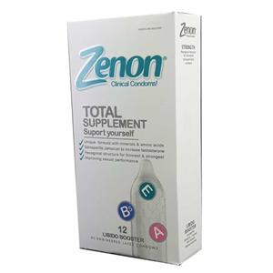 کاندوم زنون مدل Total Supplement بسته 12 عددی Zenon Total Suplement Condoms 12PSC