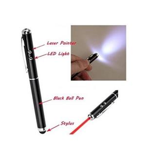 قلم چهار کاره گوشی هوشمند TouchScreen Pen Laser Plus Stylus 4 in 1 