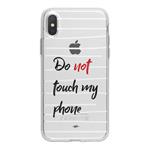 کاور  ژله ای وینا مدل Do Not Touch My Phone مناسب برای گوشی موبایل آیفون X / 10