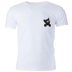   تی شرت مردانه گالری واو طرح بچه گربه کد CT10207Z