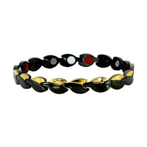 دستبند مغناطیسی سلامت اصل مدل Gold Black Gold Black Magnetic health bracelet