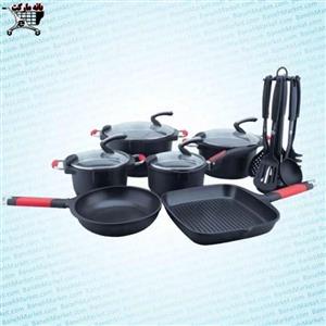 سرویس قابلمه چدن 17 پارچه فوما Fuma 17 Pcs Cookware Set FU-478 