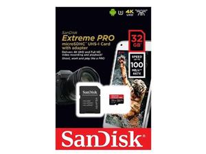 کارت حافظه SANDISK مدل Extreme Pro سری SDSQXCG-032G-GN6MA 
