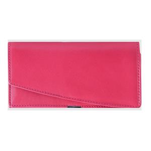 کیف پول زنانه چرم طبیعی رویال چرم کدW10-Pink
