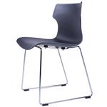 صندلی کروماتیک مدل Black Side Chair Steel Legs