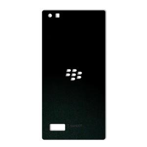 برچسب تزئینی ماهوت مدل Black-suede Special مناسب برای گوشی  BlackBerry Leap