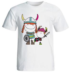   تی شرت آستین کوتاه شین دیزاین طرح وایکینگ ها کد 4227
