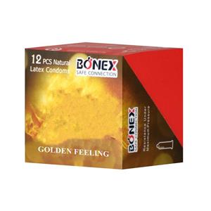 کاندوم بونکس مدل Golden Feeling بسته 12 عددی