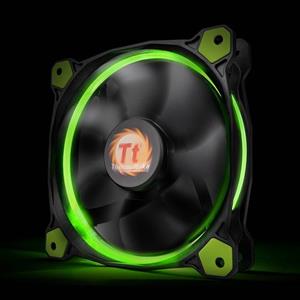 فن کیس ترمالتیک مدل رینگ 14 ال ای دی سبز Thermaltake Riing 14 LED Green 140mm Case Fan