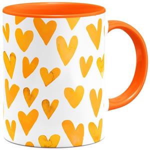 ماگ هیدورا طرح عشق نارنجی Heedora Orange Love Mug