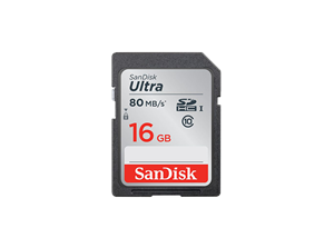 مموری SanDisk 16GB Ultra SDHC SD 533X 80MB/s C10 