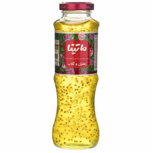 نوشیدنی دانه ریحان با طعم زعفران و گلاب ماتینا حجم 0.478 لیتر Matina Basil Seed Drink Flavored With Saffaron And Rose Water 0.478Lit