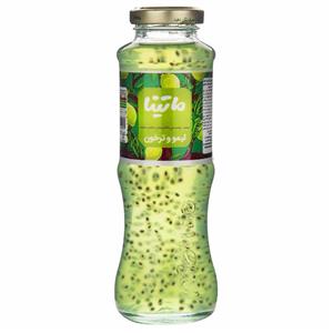 نوشیدنی دانه ریحان با طعم لیمو ترخون ماتینا حجم 0.478 لیتر Matina Basil Seed Drink Flavored With Lime And Tarragon Water 0.478Lit 