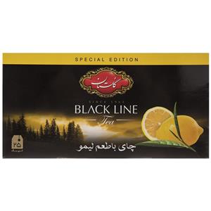 چای سیاه کیسه ای گلستان با طعم لیمو پک 25 عددی Golestan Black Tea Lemon  Pack Of 25