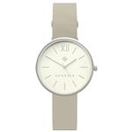 ساعت مچی عقربه ای زنانه نیوگیت مدل The Atom Radial Steel Case Gray Leather Strap