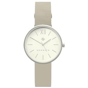 ساعت مچی عقربه ای زنانه نیوگیت مدل The Atom Radial Steel Case Gray Leather Strap