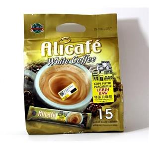 کافی میکس علی کافه مدل White Coffe بسته 15 عددی سفید وایت 