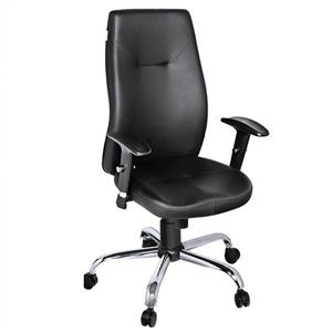 صندلی اداری نوین سیستم مدل 672 چرمی Novin System Leather Chair 