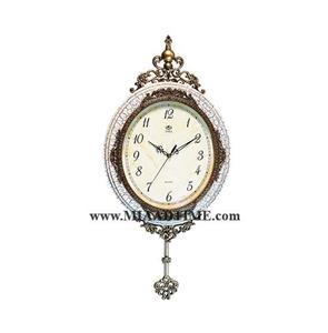 ساعت دیواری بیضی پاندول دار تارا سفید کد 227
