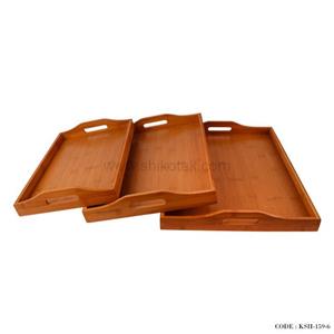 سینی پذیرایی بامبو سه تایی